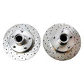 DFC 17-20 Jaguar F-Pace Rear Right Drilled & Slotted Silver Brake Rotor