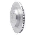 DFC 15-22 Lexus RC F Left Rear Drilled & Slotted Silver Brake Rotor