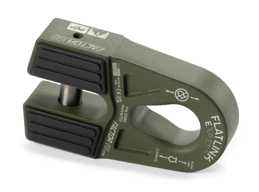 FLATLINK E WINCH SHACKLE MOUNT GREEN