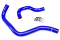 HPS Performance Blue Reinforced Silicone Radiator Hose Kit Coolant for Acura 90-93 Integra B18 B20