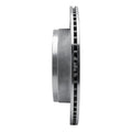 R1 02-24 Chrysler ASPEN Rear Right Drilled & Slotted Silver Brake Rotor