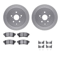 R1 Concepts Brake Rotor- Carbon Coated with Ceramic Pads Hdw Fits Lexus RX350