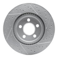 DFC 05-23 Chrysler 300 Front Left Drilled & Slotted Geoperformance Rotor