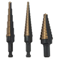IRWIN UNIBIT COBALT ALLOY STEEL HSS STEP DRILL BIT SET (3 PC.)