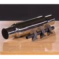 Moroso Spiral Flow Racing Muffler - 3in Inlet/Outlet - Reduced Noise Levels - Stainless Steel