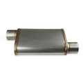 MUFFLER, HOOKER, 304SS, OFFSET/OFFSET, 3