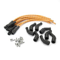 PLUG WIRE KIT LS COIL TO PLUG 180D PLUG 135D COIL CUT TO FIT TAN W/BLK & RED