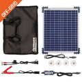 OPTIMATE SOLAR DUO PANEL 20W TRAVEL KIT 20W TM522D CONTROL 2XCABLE ACC/4 SUCTION MOUNT NYLON CASE