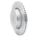 R1 Concepts Brake Rotor Drilled and Slotted Silver Fits Volvo 740