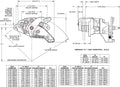 Wilwood LH MC4 Mechanical Parking Brake Caliper - 4.75in Bracket - 0.25in Disc - Ty3 Hard Ano