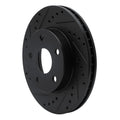 R1 91-96 Toyota Previa Front Left Drilled & Slotted Black Brake Rotor