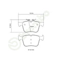 Brembo 2013 Mercedes-Benz C180 HP2 Pads - Rear