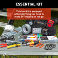 LIPPERT RV TOOLKIT; 15 tools and assorted parts for quickfix jobs; includes a tool bag