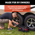 LIPPERT RV TOOLKIT; 15 tools and assorted parts for quickfix jobs; includes a tool bag