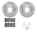 R1 Concepts Brake Rotor- Blank with Optimum Oe Pads Hdw Fits Mercedes-Benz 300SD