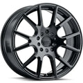 Aluminum Wheels 16x7 Intake 147B Black 40 Offset 5 on 112/5 on 120 Bolt Pattern 74.1 Bore Raceline