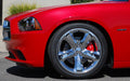 Front Set 2 Caliper Covers Engraved Front MGP Red Finish Silver Characters 2005-2011 Toyota Tacoma MGP Caliper Covers