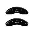 Front Set 2 Caliper Covers Engraved Front MGP Black Finish Silver Characters 2011-2013 Chevrolet Cruze MGP Caliper Covers