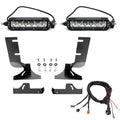 ~(8 lbs. 14X9X8)~ Rear Bumper LED Bracket Black Mild Steel Bolt-On to mount (2) 6 Inch ZROADZ or similar style Straight Light Bar Swivel Adjustment 8 Inch light bracket opening