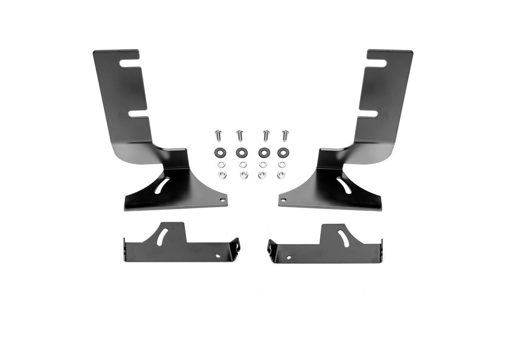 ~(8 lbs. 14X9X8)~ Rear Bumper LED Bracket Black Mild Steel Bolt-On to mount (2) 6 Inch ZROADZ or similar style Straight Light Bar Swivel Adjustment 8 Inch light bracket opening