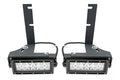 ~(6 lbs. 16X9X7)~ 2009-2017 DODGE RAM 1500: Rear Bumper/Frame LED Light Bar Mounts - 8 IN Opening - Swivel Adjustments - to Mount 6 IN Zroadz LED or similar light - Bolt On Easy Install - For Rear View and Distance Visibility