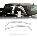 Putco 14-14 Chevrolet Silverado HD - Ext Cab (Set of 4) Element Chrome Window Visors