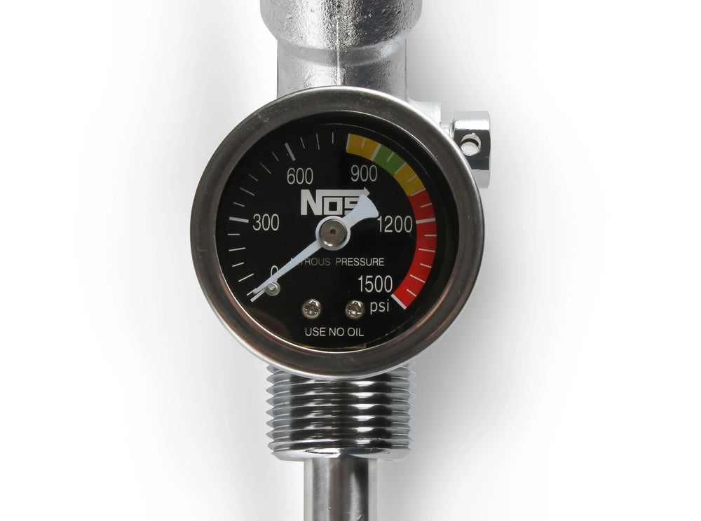 SUPER HI-FLO BOTTLE VALVE W BLACK GAUGE