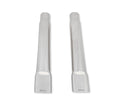 Exhaust Tips Super Bee Style Polished 340 Stainless Steel 2.5 Inch Inlet With Rectangular Oval Oulet Clamp-On Set Of 2 Pieces Hooker BlackHeart