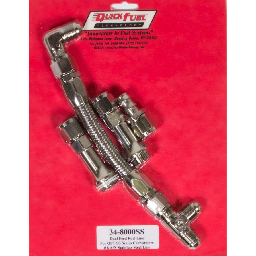 SS FUEL LINE #8AN SILVER