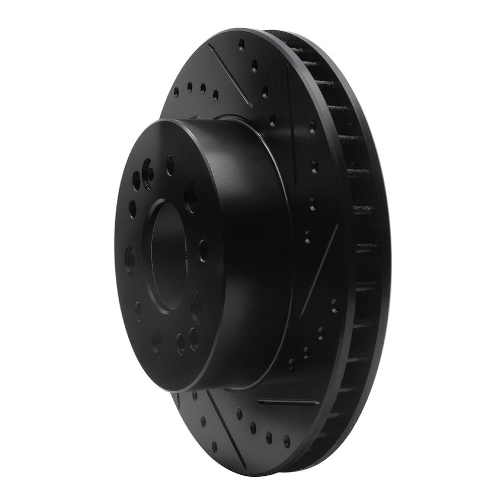R1 63-82 Chevrolet Camaro Front/Rear Right Drilled & Slotted Black Brake Rotor