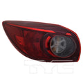 CAPA LH TAILLAMP ASSY OTR H/B; BULB TYPE; JAPAN BUILT; CLEAR MAZDA 3 1418; MEX BUILT MAZDA 3 1718