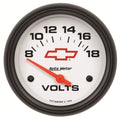 AutoMeter Gauge Nitrous Pressure 2-5/8in. 2000PSI Mechanical Chevy Red Bowtie White