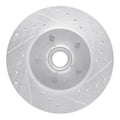 DFC 95-11 Ford Explorer Front Right Drilled & Slotted Silver Brake Rotor