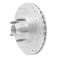 DFC 95-11 Ford Explorer Front Right Drilled & Slotted Silver Brake Rotor
