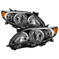 1113 COROLLA HALOGEN HEADLIGHTS OE BLACK (U.S. BUILT)