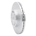 R1 91-92 Lexus LS400 Front Right Drilled & Slotted Silver Brake Rotor