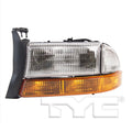 LH H/LMP ASSY COMP; INCL PRK/SGNL/MRKR LAMPS DAKOTA 199801