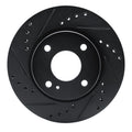 R1 11-19 Ford Figo (Mexico) Front Left Drilled & Slotted Black Brake Rotor