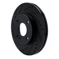R1 11-19 Ford Figo (Mexico) Front Left Drilled & Slotted Black Brake Rotor
