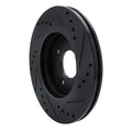R1 11-19 Ford Figo (Mexico) Front Left Drilled & Slotted Black Brake Rotor