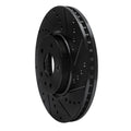 R1 13-20 Ford Fusion Front Right Drilled & Slotted Black Brake Rotor