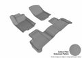 3D MAXpider 2017-2018 Mercedes-Benz GLE-Class C292 Kagu 1st & 2nd Row Floormats - Gray