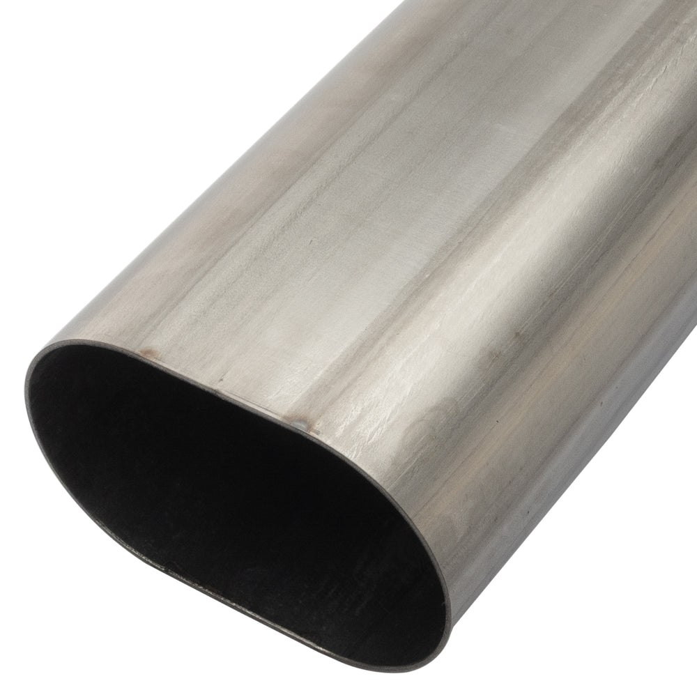 3in Oval Straight Tubing 4 Ft. Length