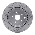 DFC 08-20 Subaru WRX Sti Rear Left Drilled & Slotted Geoperformance Rotor