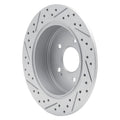 DFC 04-11 Mitsubishi Endeavor Rear Right Drilled & Slotted Geoperformance Rotor