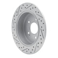 R1 04-11 Mitsubishi Endeavor Rear Right Drilled & Slotted Geoperformance Rotor