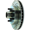 StopTech Select Sport 92-00 GMC Suburban (11in Rear Drum) Slotted and Drilled Right Front Rotor