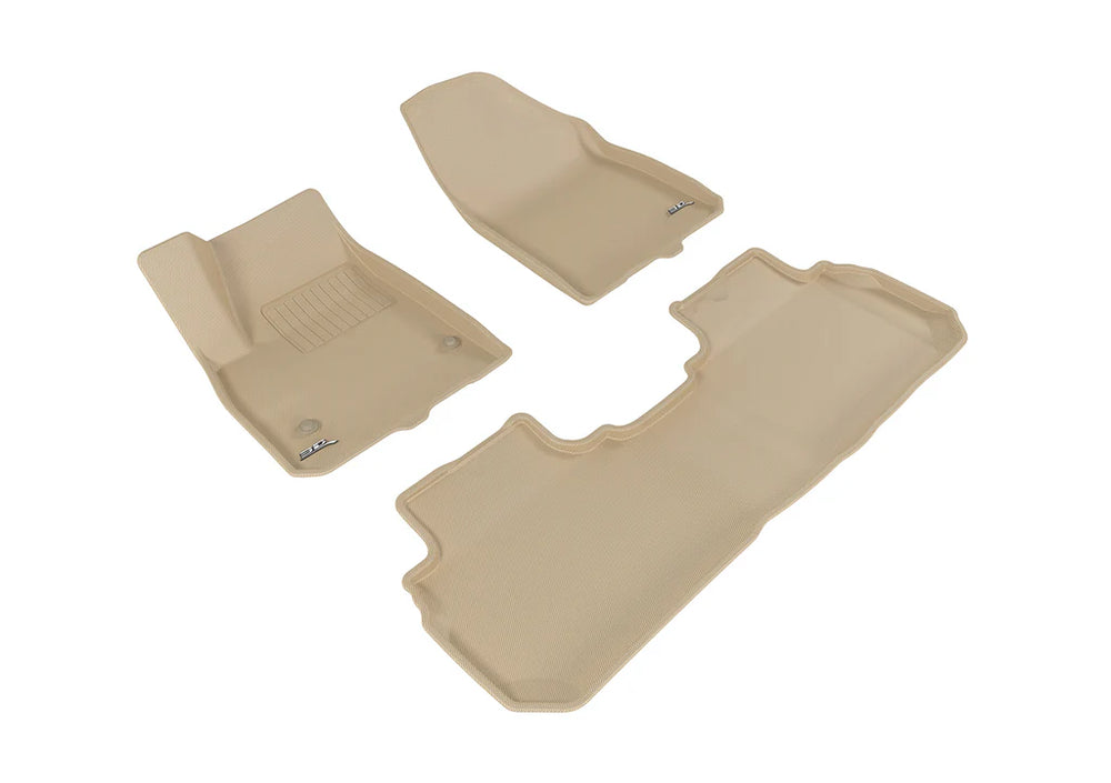 3D KAGU FLOOR MAT 2 ROW SET TAN