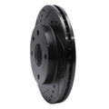 R1 04-10 Chevrolet Optra (USA/Canada) Front Left Drilled & Slotted Black Brake Rotor
