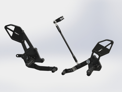 Vortex Racing 15-17 Yamaha FZ-07,18-24 Yamaha MT-07 Rear Set- Black
